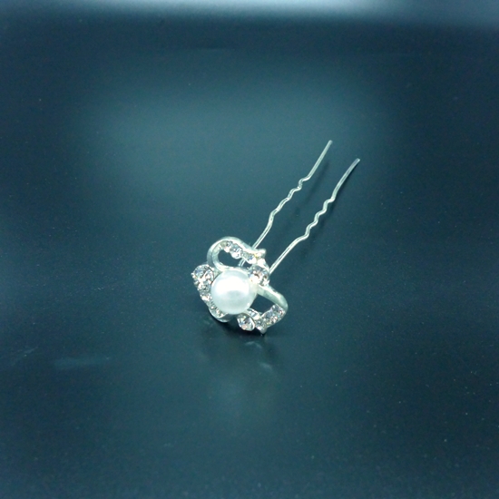 HP0124 Rhinestone & Pearl Hair Pin